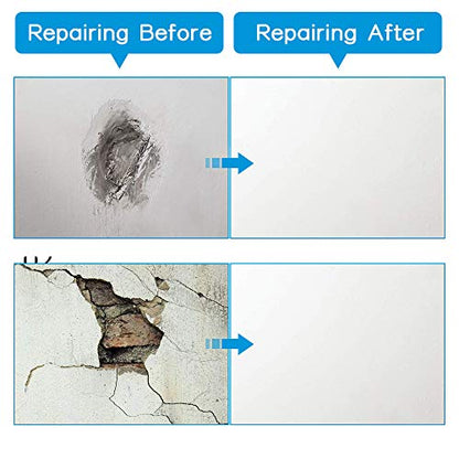 Drywall Repair Patch 4 Inch 6 Pack, Safe Mend Wall Repair Self Adhesive Fiberglass Wall Repair Patch Kit, Aluminum Metal Sheetrock Ceiling Dry Wall Patch (4"x 4") - color: 4*4 INCH