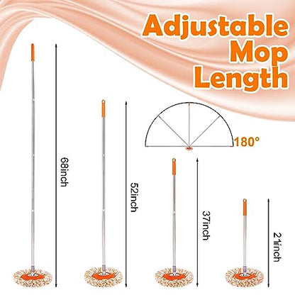 Keyloland Wall Mop, Primium 68” Wall Cleaner, High-Quality Baseboard Cleaner, Professional-Grade Baseboard Cleaner Tool with Handle, Superior Quality Dust Mop, Efficient cleaning tools