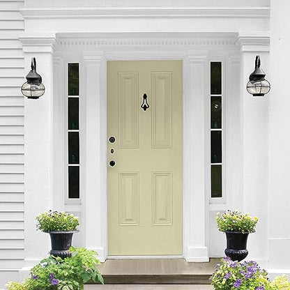 Glidden Total Exterior Paint & Primer All-in-One, Canary Grass/Green, Semi-Gloss, 1 Gallon - color: Canary Grass, size: 128 Fl Oz (Pack of 1)