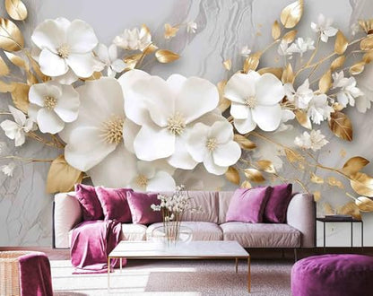 Jdayda Peel and Stick Wallpaper Illustration Beige Background - color: MURAL-306, size: 129" x 96"