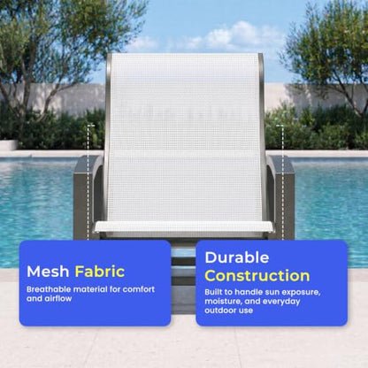30" x 60" Mesh Sling Fabric, 2 Pieces, Black - color: Black