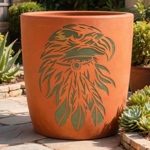 TIAMECH A4 Reusable Eagle Head Stencil for Painting - color: Eagle Head