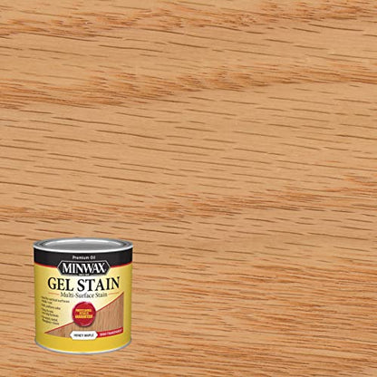 Minwax 260404444 Gel Stain, Honey Maple, 1/2 Pint - color: Honey Maple, size: 1/2 Pint