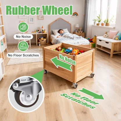 1.5 in Stem Casters Set of 4, Small Swivel Caster Wheels with Brake, Heavy Duty Threaded Caster Wheels for Furniture,Cart,Cabinet, Total Load Capacity: 194Lbs,M8x20mm