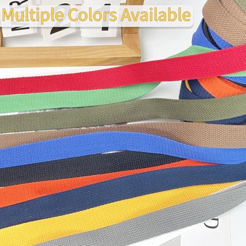 Gold Cotton Webbing 1in x 10Yards - color: Gold