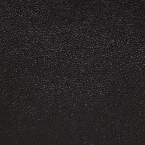 Textured Faux Leather Fabric, Smooth Pebble Grain Vinyl Sheets, Embossed Material, Upholstery, Fashion Apparel, Automotive, DIY and Crafting Pleather - 1 Foot 12"x54" (Charcoal) - color: Charcoal, size: 1 Foot