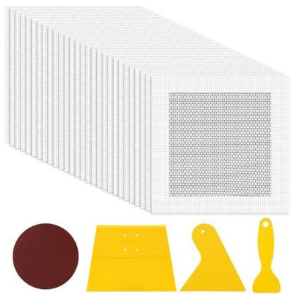 Blulu 43 Pcs 6 Inch Drywall Repair Patch Kit - size: 6 Inch