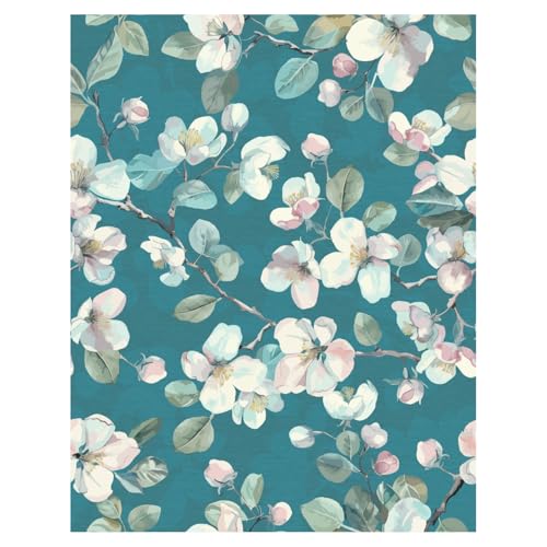 Peel and Stick Wallpaper Roll, It's Actually Cerulean Design - style: It's Actually Cerulean