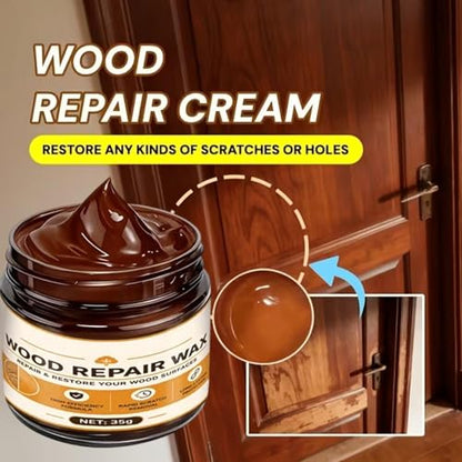 Wood Filler Repair Wax - Hardwood Floor Restorer, Furniture Scratch Repair
