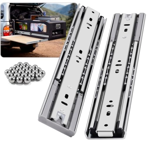 YENUO Heavy Duty Soft Close Drawer Slides Full Extension 12-32 Inch 145 Lb - size: 22 Inch