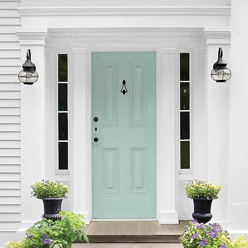 Glidden Total Exterior Paint & Primer All-in-One, Copenhagen/Green, Semi-Gloss, 1 Gallon - color: Copenhagen, size: 128 Fl Oz (Pack of 1)
