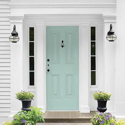 Glidden Total Exterior Paint & Primer All-in-One, Copenhagen/Green, Semi-Gloss, 1 Gallon - color: Copenhagen, size: 128 Fl Oz (Pack of 1)