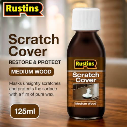 Rustins Scratch Cover Restore & Protect Medium Wood 125ml | 4.2 Fl. Oz. - color: Oak, Walnut, Cherry