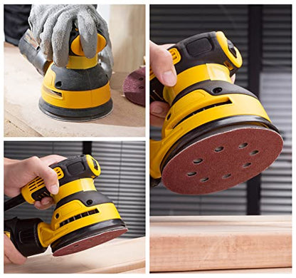 S SATC 150PCS 5 Inch 8 Holes Dustless Hook and Loop Sanding Discs, 240 Grit Sandpaper for Random Orbital Sander - style: 150PCS 5 Inch 240 Grit