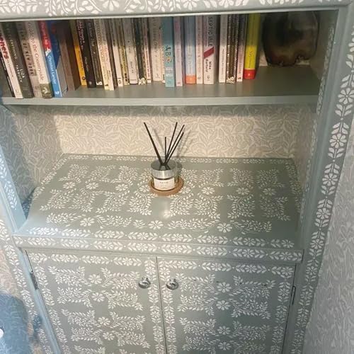 Corner Border Stencils for Crafts Mexican Flower Furniture Stencils - style: border