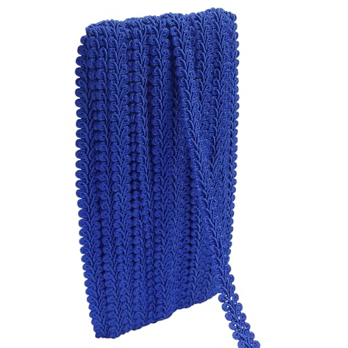 Gimp Braid Trim, Navy Blue, 1/2 Inch, 14 Yards - color: Blue