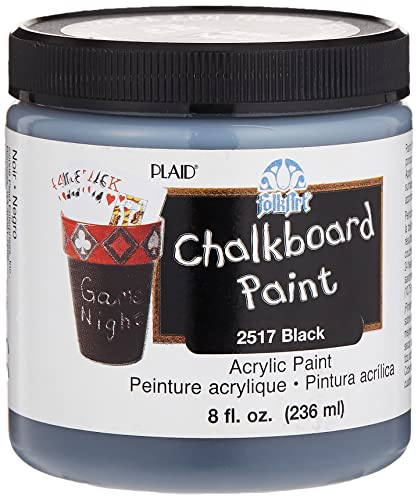 FolkArt Chalkboard Paint in Assorted Colors (8-Ounce), 2517 Black - color: Black