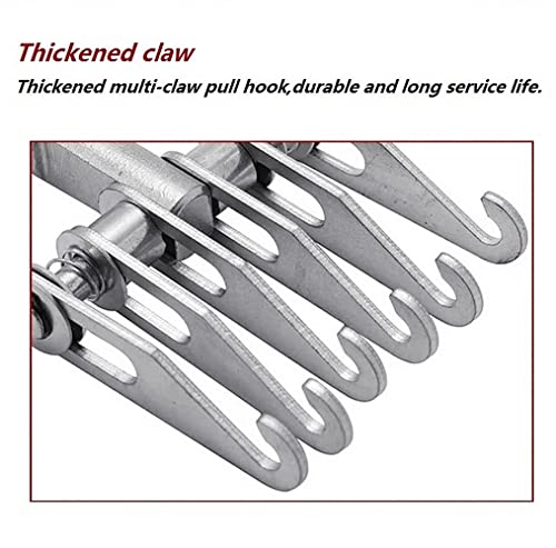 6 Finger Metal Claw Dent Puller Tool, Heavy Duty 6-Claw Hook Auto Body Dent Repair Puller Adjustable M16 Thread Pulling Claw Paw for Slide Hammer Attachment Car Sheet Metal Repair - color: B-Claw