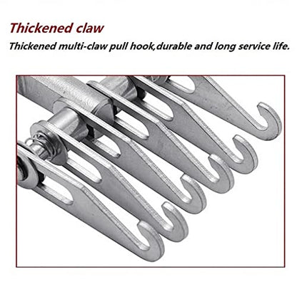6 Finger Metal Claw Dent Puller Tool, Heavy Duty 6-Claw Hook Auto Body Dent Repair Puller Adjustable M16 Thread Pulling Claw Paw for Slide Hammer Attachment Car Sheet Metal Repair - color: B-Claw