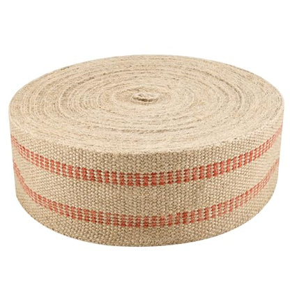 YaeCCC Jute Webbing,Upholstery Webbing for Chair,3.5"x33Yd Upholstery Strap - color: red, size: 3.5" x 33 Yd