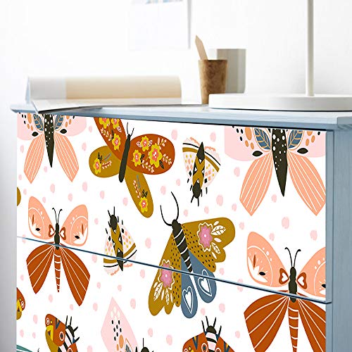 Self-Adhesive Dresser Sticker, Peel and Stick Furniture Stickers/Decals, Removable Furniture Skin (004, MALM)… - color: Md004, size: MALM