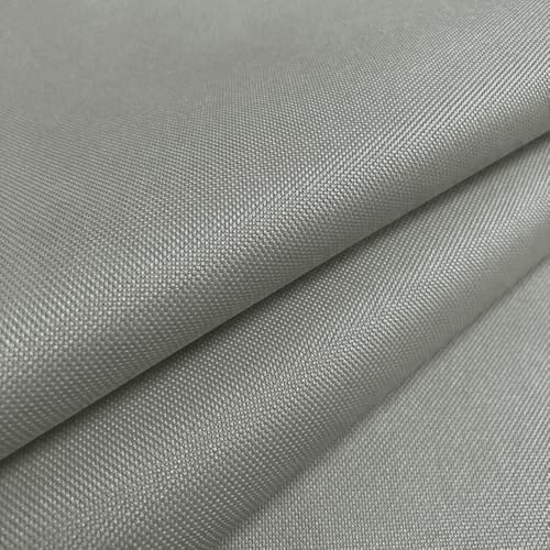 Waterproof Canvas Fabric by The Yard 600D Upholstery Outdoor Fabric 58”W - color: Silver Grey, size: 10 Yards 58" x 360"