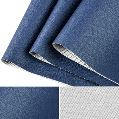 HGUAN Marine Vinyl Upholstery Faux Leather Sheets Fabric 12" X 54" Suitable for Furniture Sewing,Sofa Handmade DIY Projects (Navy Blue, 1/3 Yard) - color: Navy Blue, size: 1/3 Yard