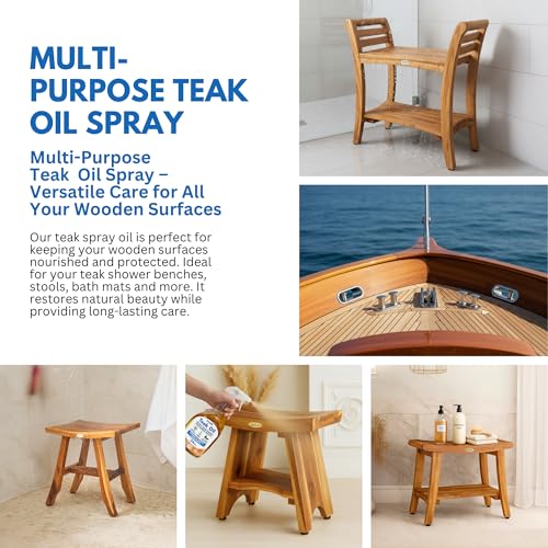 EcoDecors Teak Oil Spray 2 Pack, 48 oz Wood Conditioner & Protectant - style: Teak Oil 2 Pack