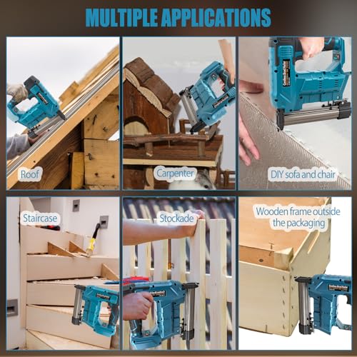 18GA Cordless 2 in 1 Nail/Staple Gun for Mak-ita 18V Battery(Tool Only)
