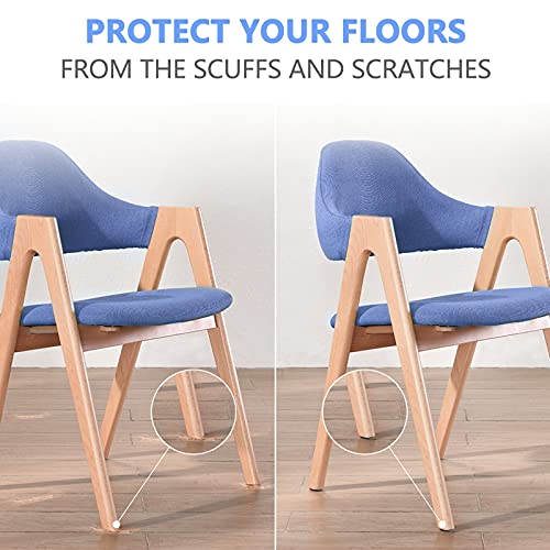 24 Pack Screw on Chair Gliders (1 Inch Diameter), PTFE (Teflon) Furniture Leg Slides, Chair Glides for Hardwood Floor, Carpet, 1'' Floor Protector, Furniture Leg Moving Pads(25mm)