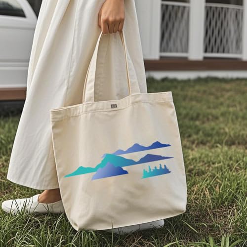 Mountain Stencil, Reusable Painting Template, DIY Home Decor - style: Mountain