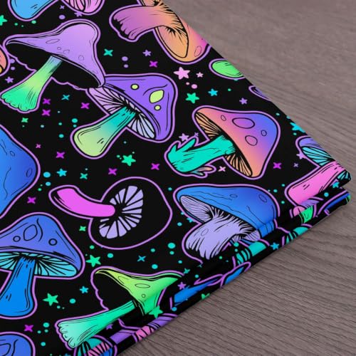 Erosebridal Mushroom Fabric by The Yard, Cute Plant Upholstery Fabric, - color: Multi 11, size: 2 Yards