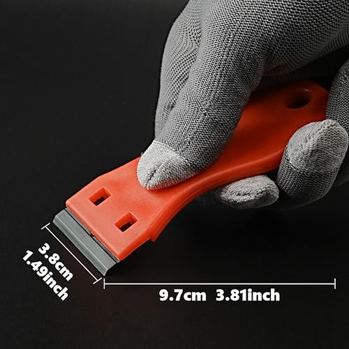 22Pcs Vinyl Wrap Tool Kit for Car Film & Wallpaper, Felt Squeegee, Utility Knife, Safety Cutter, Plastic Scraper, Tape Measure, Window Tint Application Smoothing Tools for Home Auto DIY Black Red - color: Red
