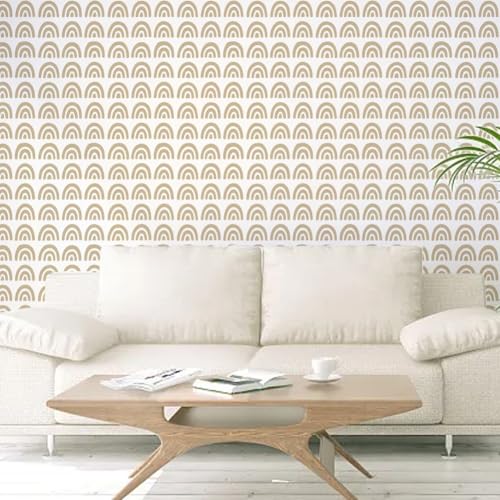 FINGERINSPIRE 6PCS Abstract Texture Stencil 8.3x11.7 Inch Geometric Stencils Set for Painting Reusable Abstract Stencils with a Brush for Wall Decor DIY Art Projects Walls Wood Canvas - style: Abstract Texture