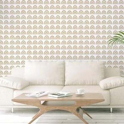 FINGERINSPIRE 6PCS Abstract Texture Stencil 8.3x11.7 Inch Geometric Stencils Set for Painting Reusable Abstract Stencils with a Brush for Wall Decor DIY Art Projects Walls Wood Canvas - style: Abstract Texture
