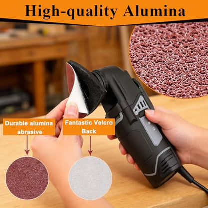 120 PCS Triangle Oscillating Multi Tool Sanding Pads