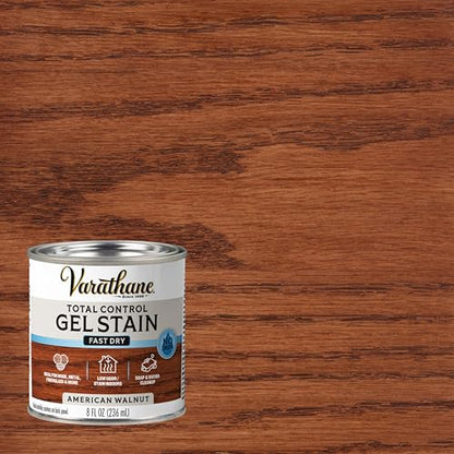 Varathane Total Control American Walnut Gel Stain - color: American Walnut, size: Half Pint (Pack of 1)