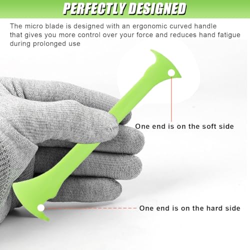 4PCS Car Vinyl Wrap Scraper Tool, Double Axe, Green - size: GN&Db