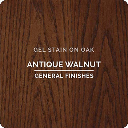 General Finishes Oil Base Gel Stain, 1 Gallon, Antique Walnut - color: Antique Walnut, size: 1 Gallon