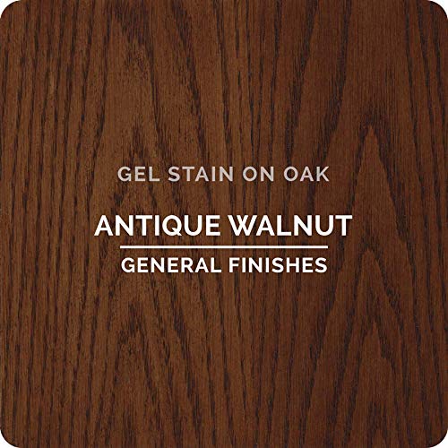 General Finishes Oil Base Gel Stain, 1 Pint, Antique Walnut - color: Antique Walnut, size: 1 Pint
