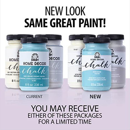 FolkArt Home Décor Chalk Paint, Frosted Leaves 8 fl oz Acrylic Chalk Paint with an Ultra Matte Finish, 51048 - color: Frosted Leaves