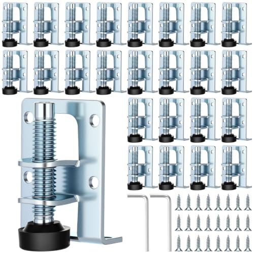 Kenning 24 Pack Cabinet Leveling Feet L Shaped Furniture Legs, Silver - color: Silver