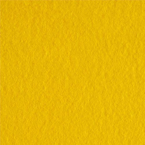 Polar Fleece Solid Bright Yellow, Fabric by the Yard - color: Bright Yellow