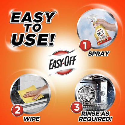Easy Off Specialty Kitchen Degreaser Cleaner, Clear, Lemon, 16 Fl Oz