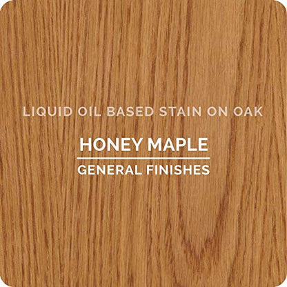 General Finishes Oil Based Penetrating Wood Stain, 1/2 Pint, Honey Maple - color: Honey Maple, size: 1 Half-Pint