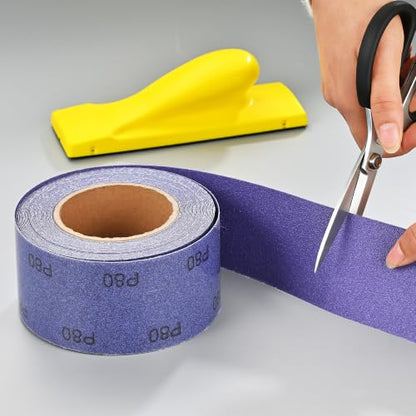 80 Grit Purple Film Ceramic PSA Longboard Sandpaper Roll, 13 Yards - size: 80 Grit
