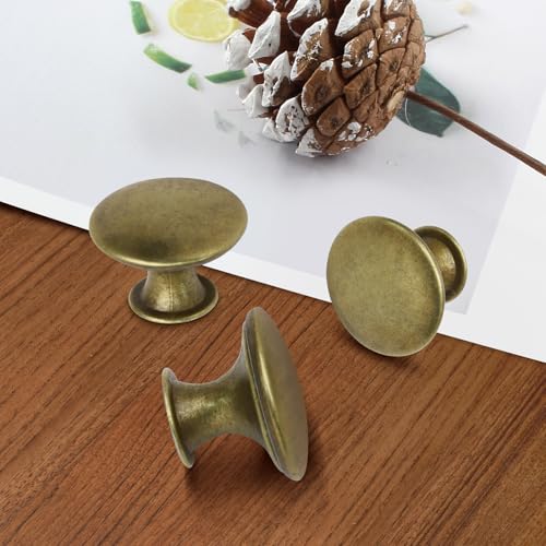 24 Pcs 30mm, Antique Brass Kitchen Cabinet Knobs - color: Antique Brass, size: 24 Pcs