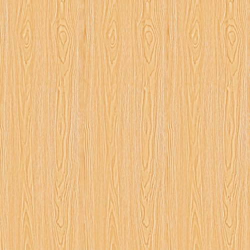 SOON AFTER Light Yellow Wood Peel and Stick Wallpaper, Size 15.7"x236"/Roll - color: Light Yellow F004A, size: 15.7" x 236"