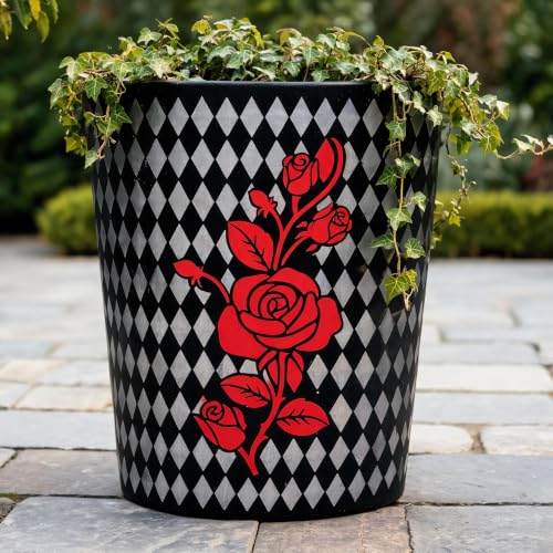 TIAMECH A4 Reusable Lattice Rose Diamond Grid Stencil for Painting - color: Lattice Rose Diamond Grid