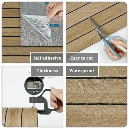 Brown 3D Wood Slat Panels for Walls Acoustic Slat Wall Paneling - color: 1.brown, size: 23.6" x 118"